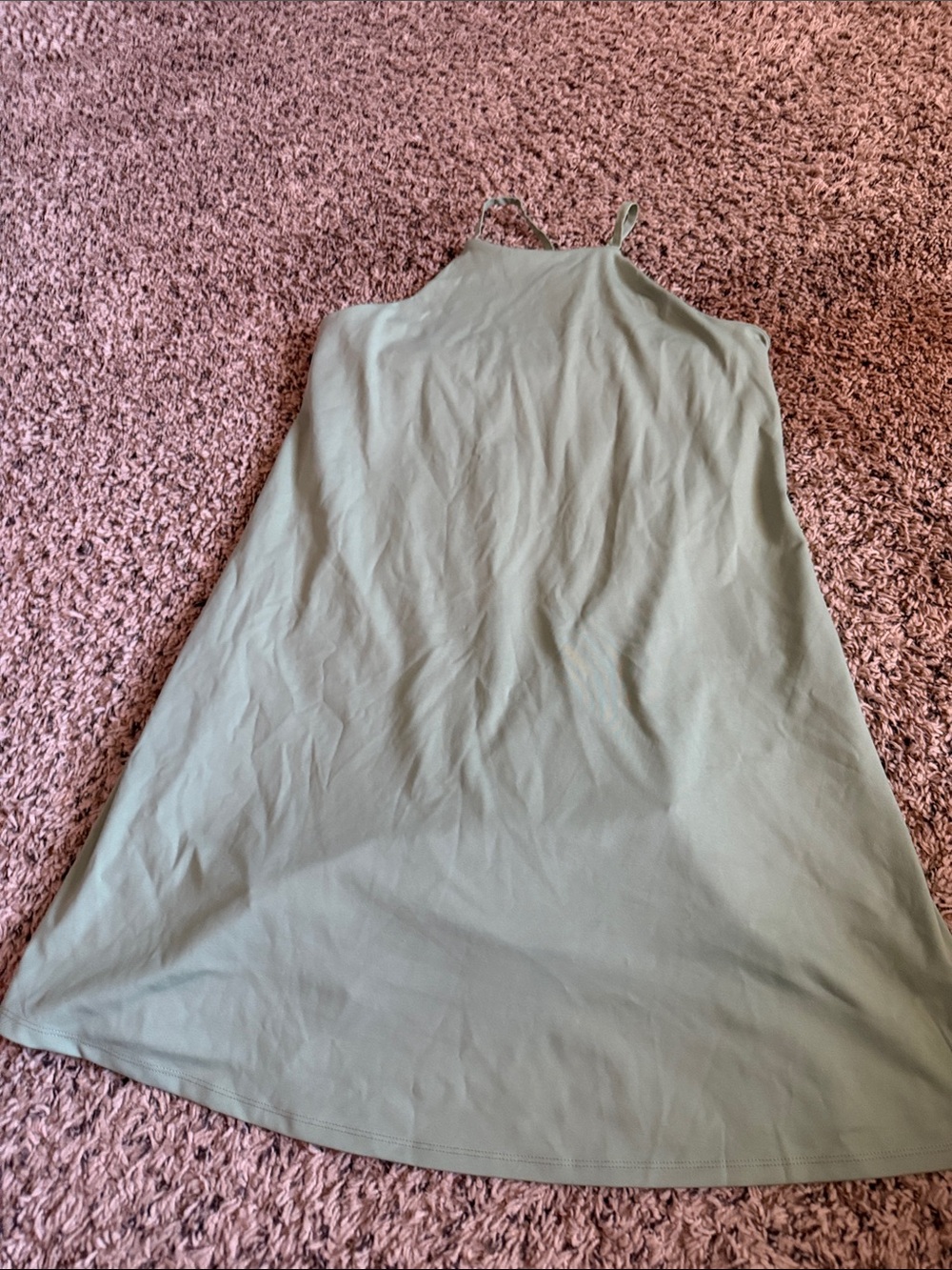 Madewell athletic Sage Green Halter Mini Dress